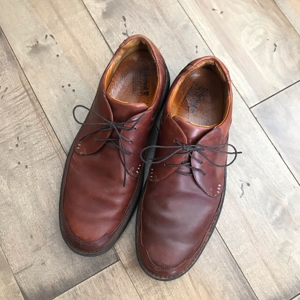 Timberland Waterproof Oxford Shoes Leather 12/12.5 - Picture 1 of 8